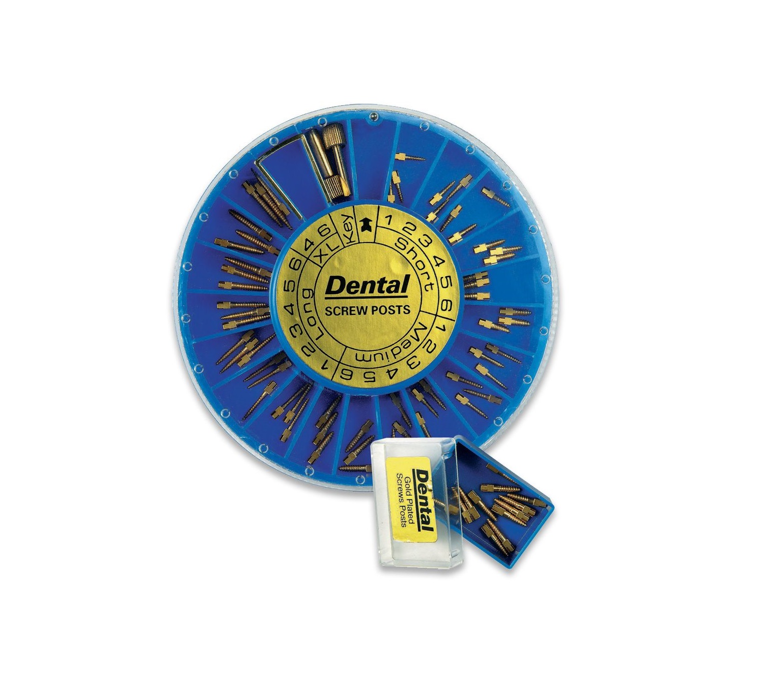 Screw Post Gold Plated Conical Cross Head Kit 60 – 60 pcs