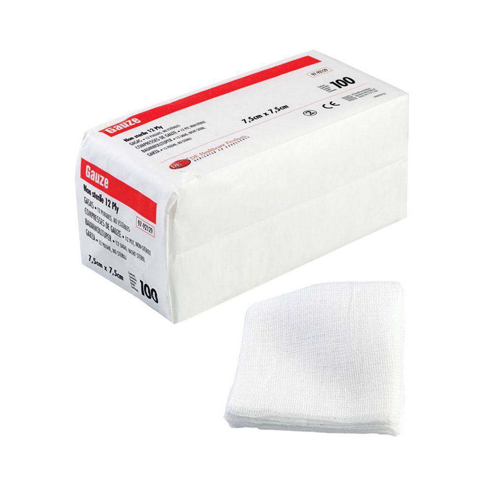 Gauze NS 5x5cm 12 ply  – 100/pack