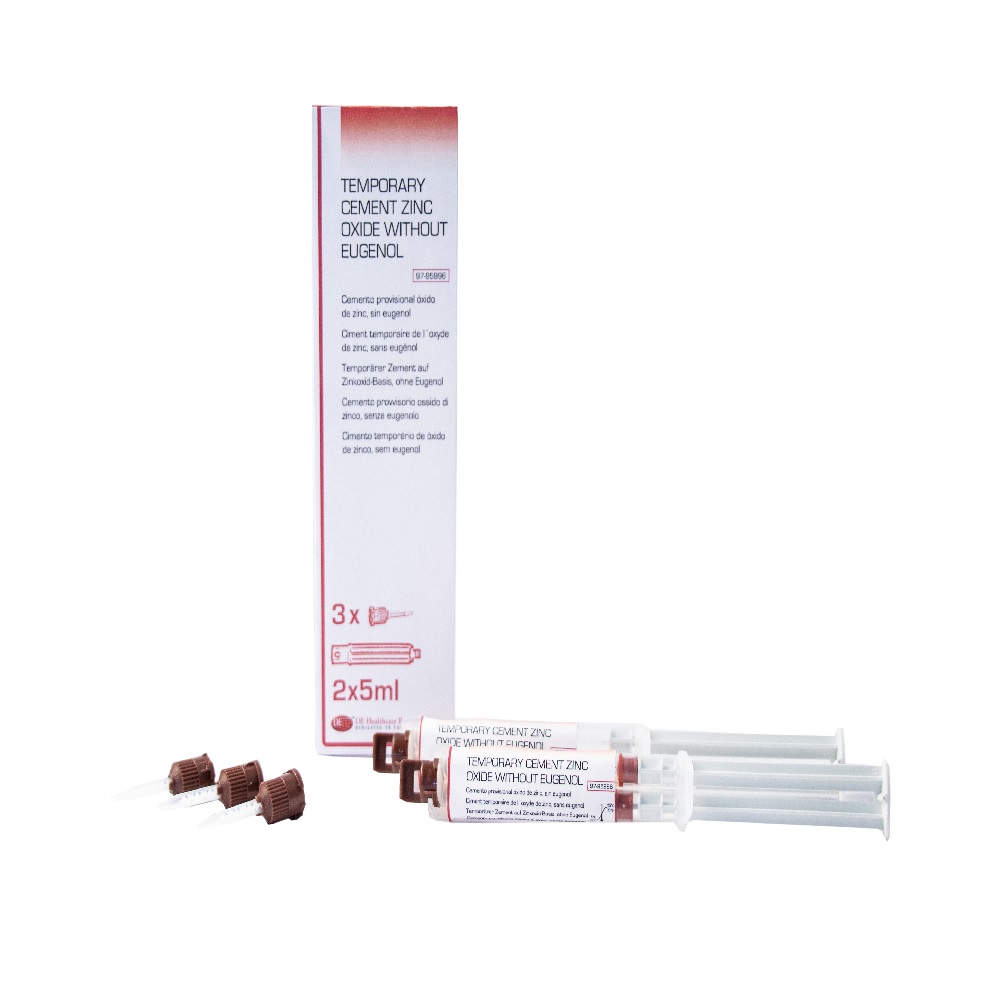 Temporary Cement automix, 2 syringes 5ml  (7.68 grams of chemical per syringe), non eugenol, 3 mixing tips