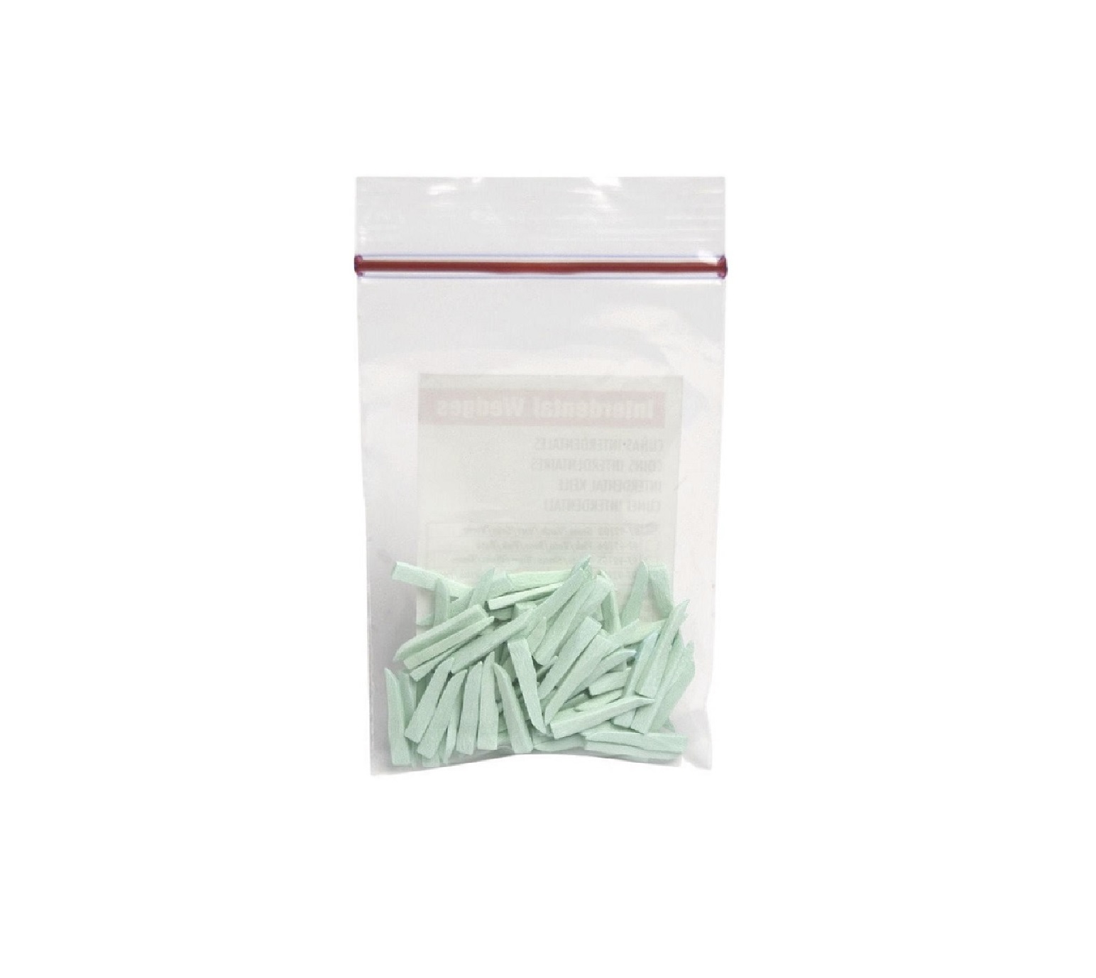 Interdental wedges, green, box of 100 pcs.