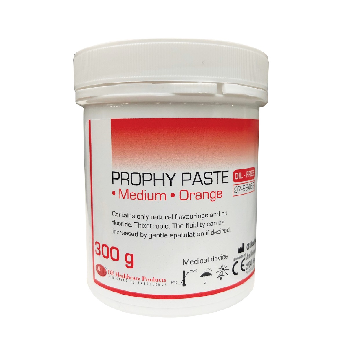 DEhp Prophy Paste Orange Oil Free 300g