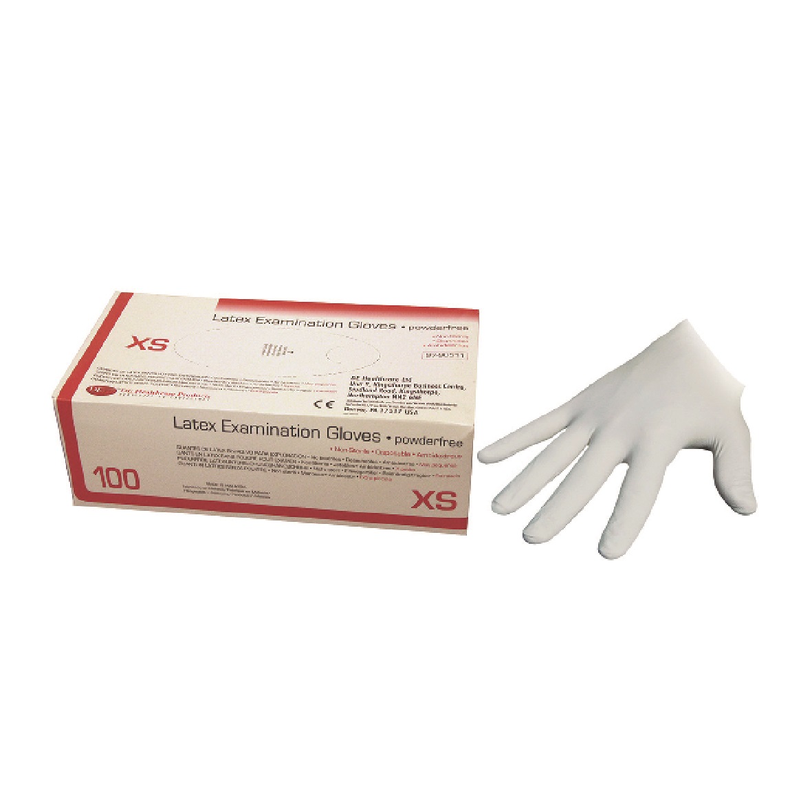 DEhp Gloves Economy Latex Powder Free XSmall 100pk