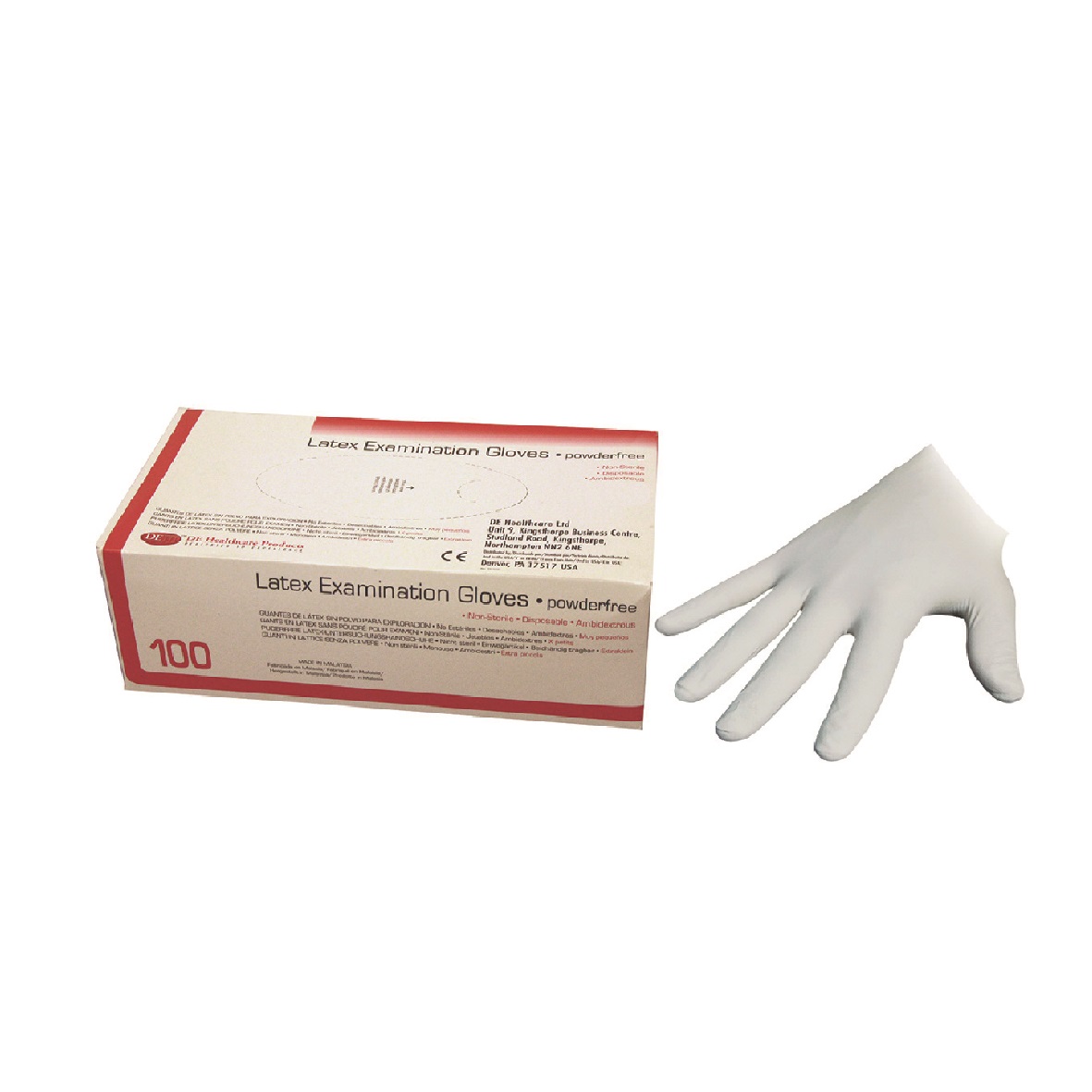 DEhp Gloves Economy Latex Powder Free Medium 100pk