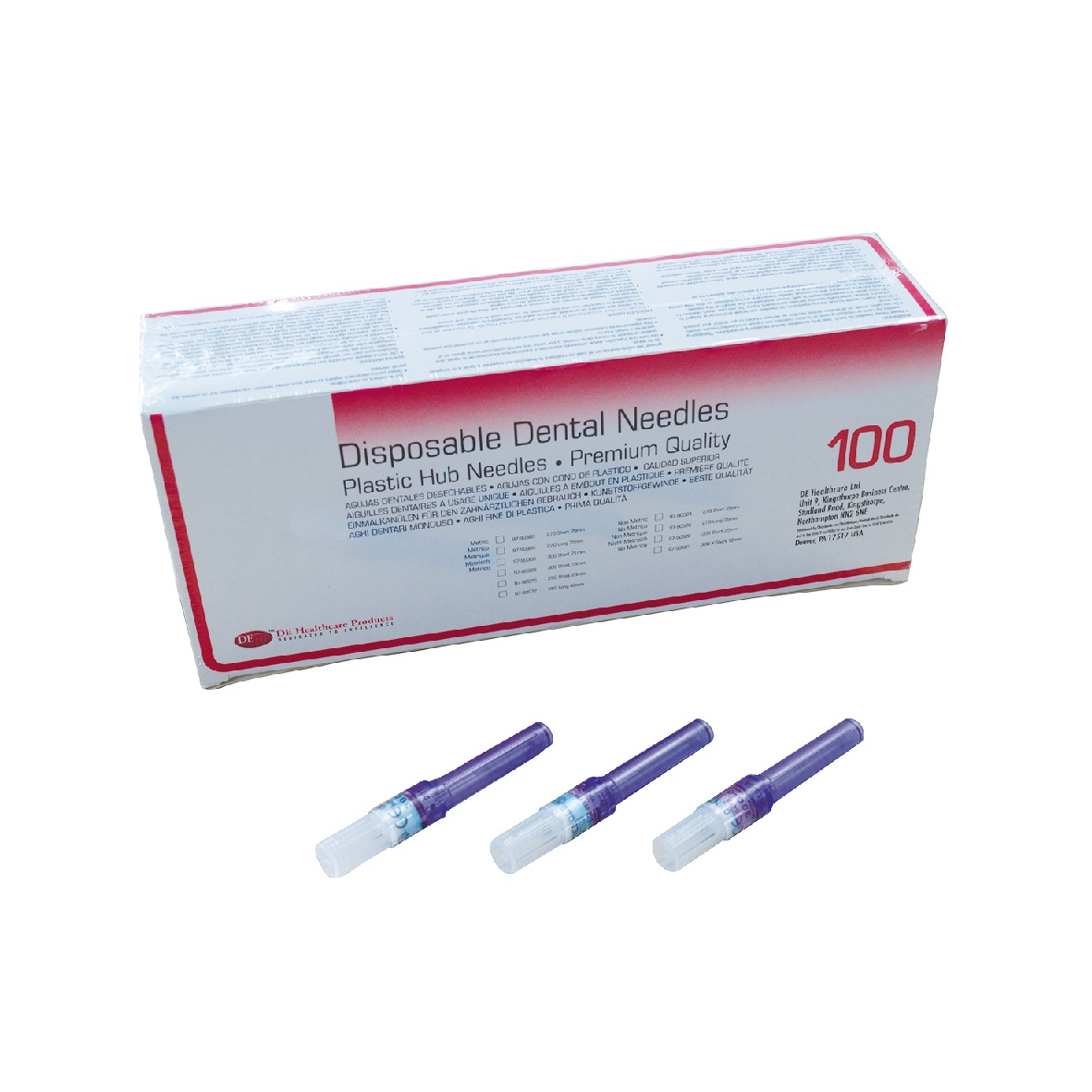 DEhp Needles Plastic Hub Disp 27G Short 100pk