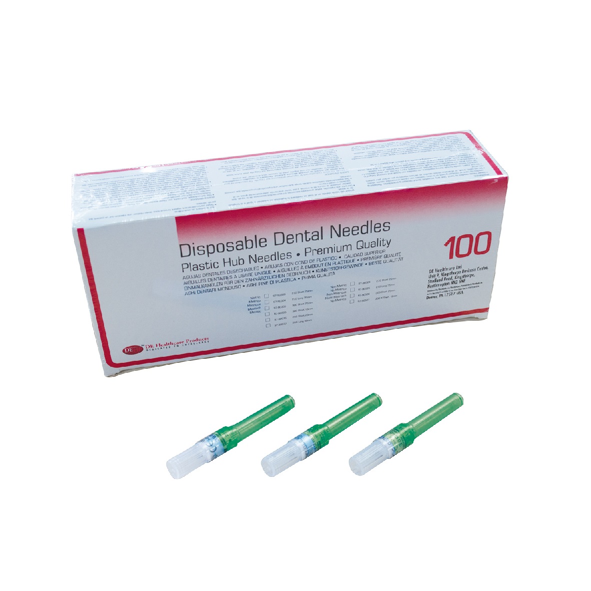 DEhp Needles Plastic Hub Disposable 27G Long 100pk