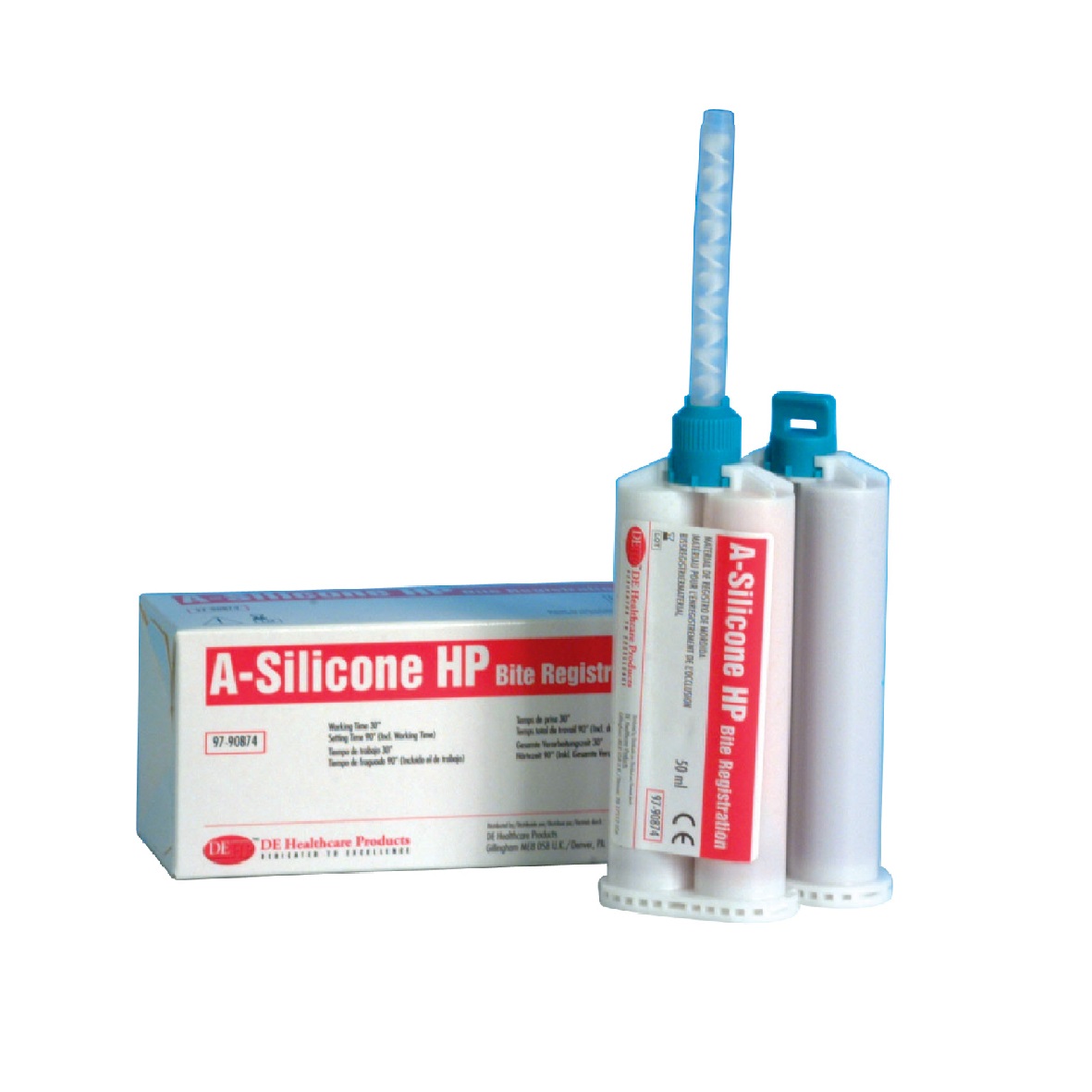 DEhp A Silicone Bite Reg Cartridge 50ml 2pk