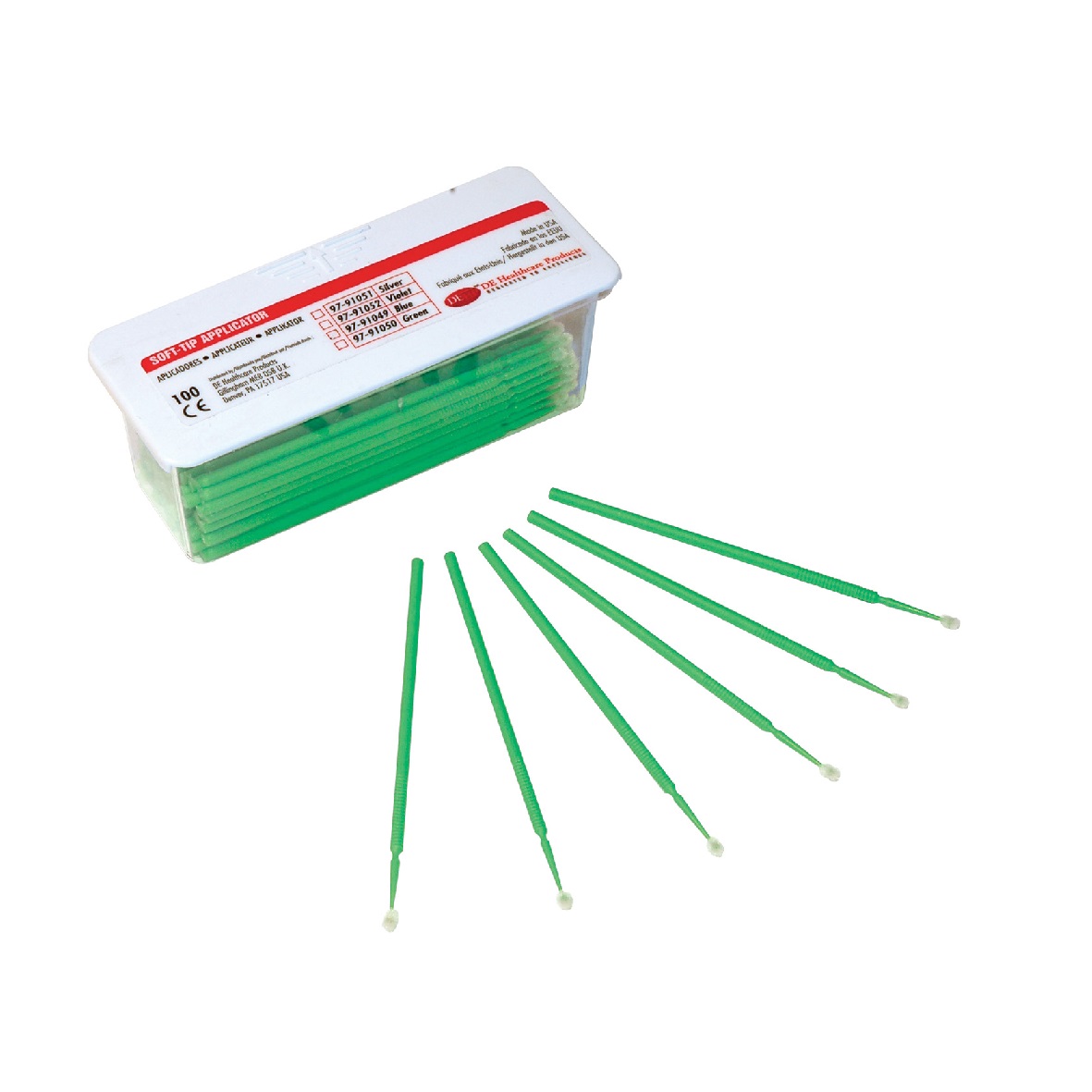 DEhp Soft Tips Green 86mm 100pk