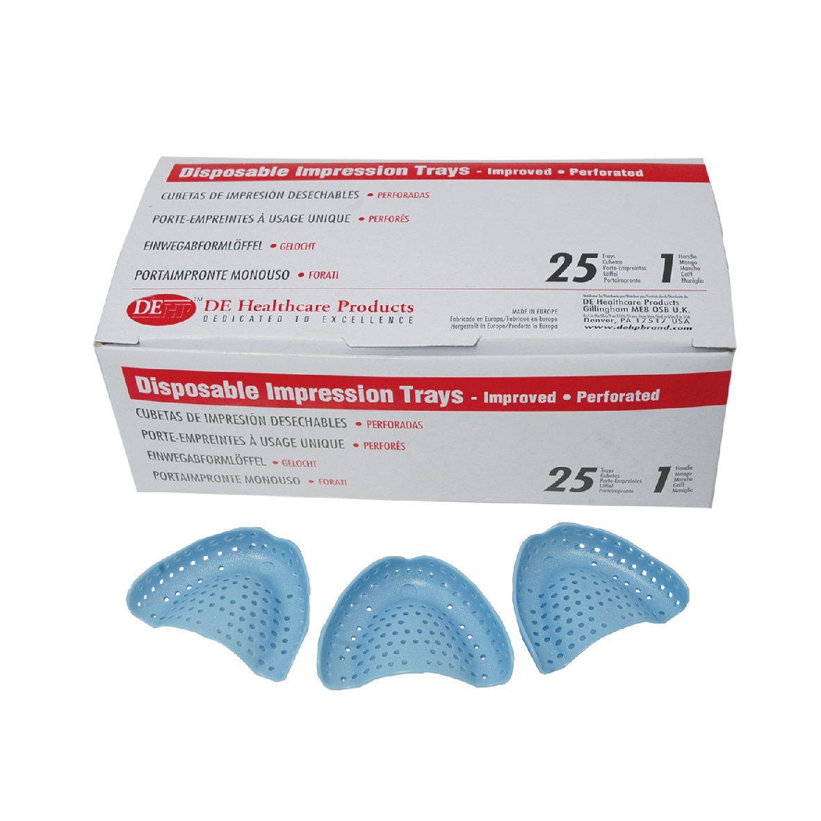 DEhp Impression Tray Disposable 13 Up Avg 25pk